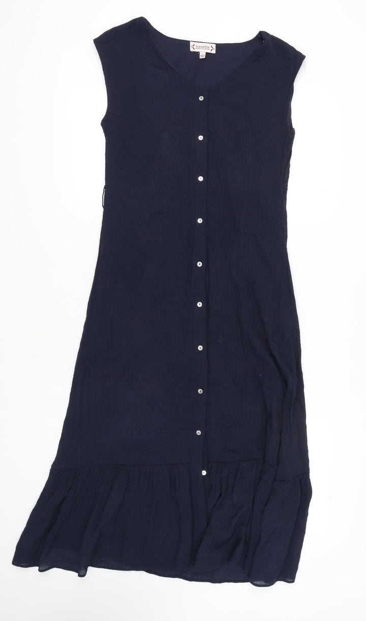 Nanette Lepore Women's Blue Sleeveless Dress Size 6