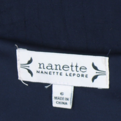 Nanette Lepore Women's Blue Sleeveless Dress Size 6