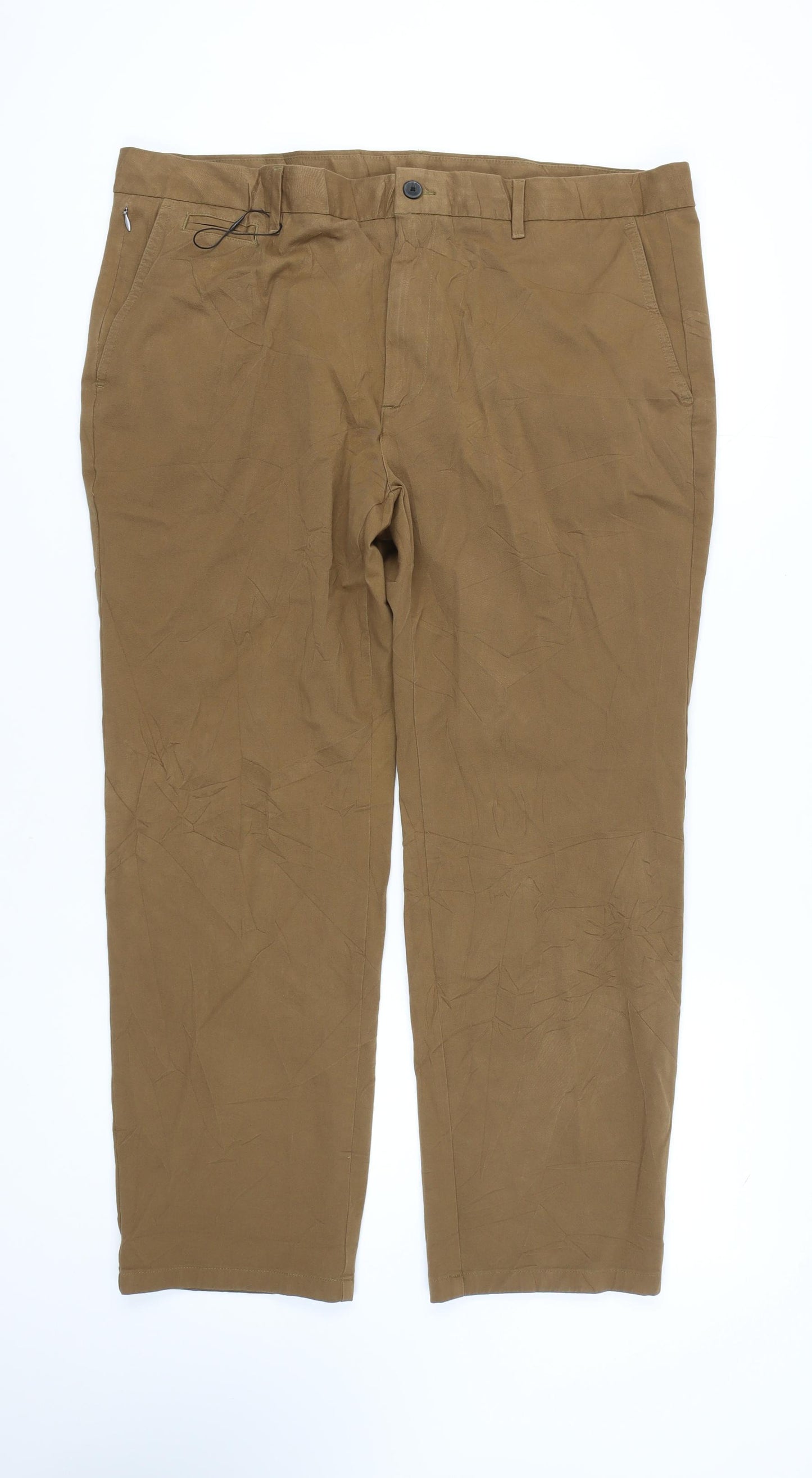 Marks and Spencer Men's Brown Chino Trousers, Size 42
