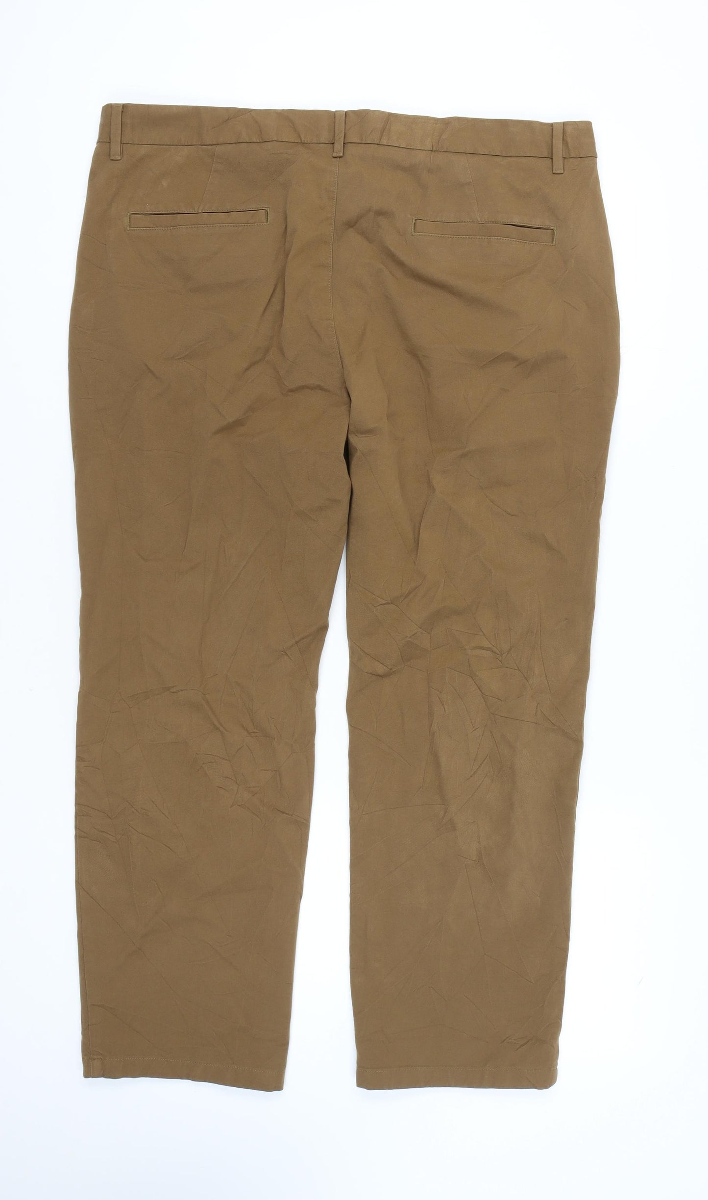 Marks and Spencer Men's Brown Chino Trousers, Size 42