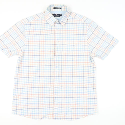 Marks & Spencer Men's Multicoloured Plaid Shirt, M
