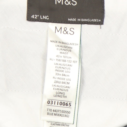 Marks and Spencer Men's Blue Trousers, 42