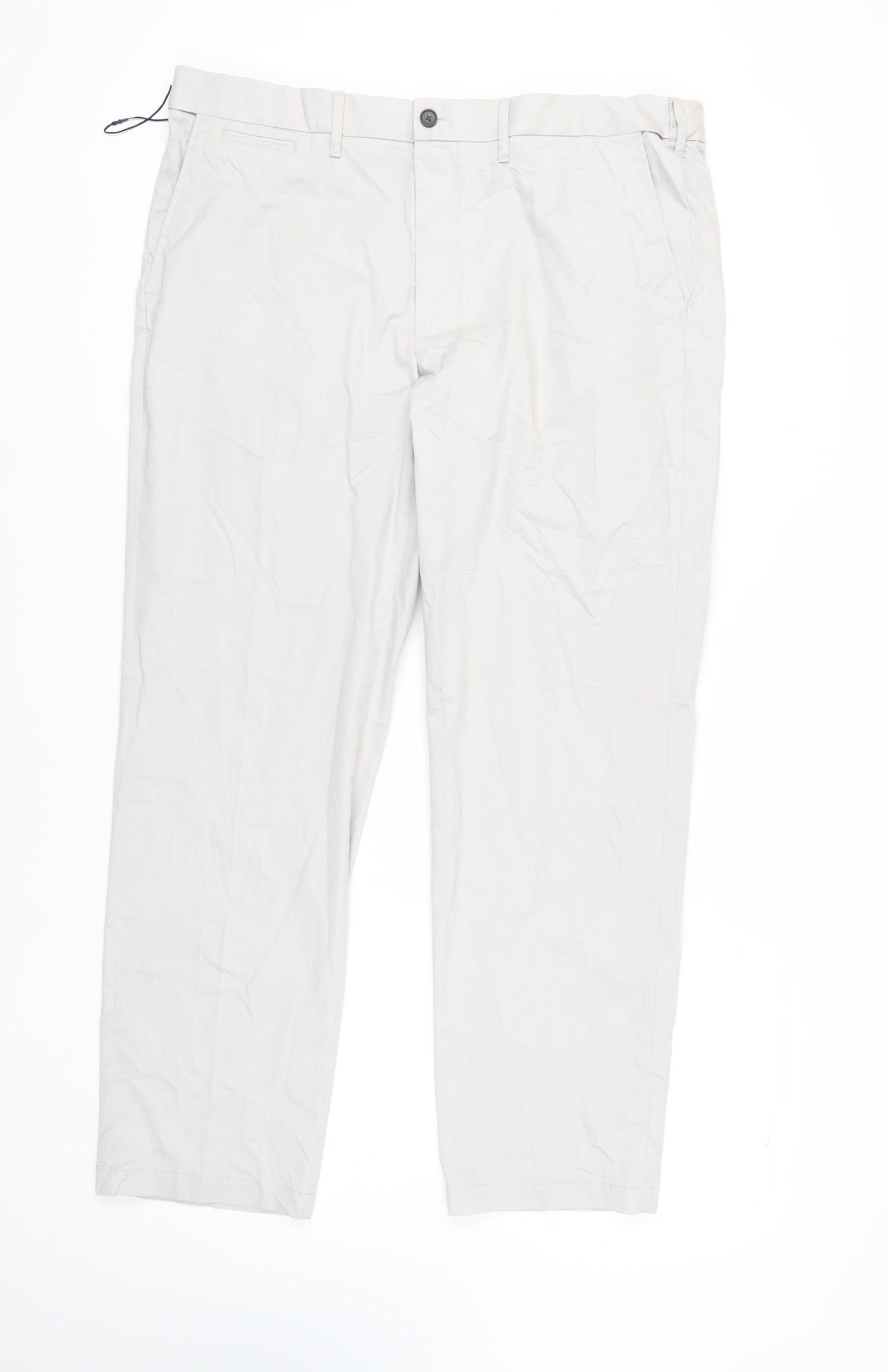 Marks and Spencer Men's Beige Chino Trousers, Size 40