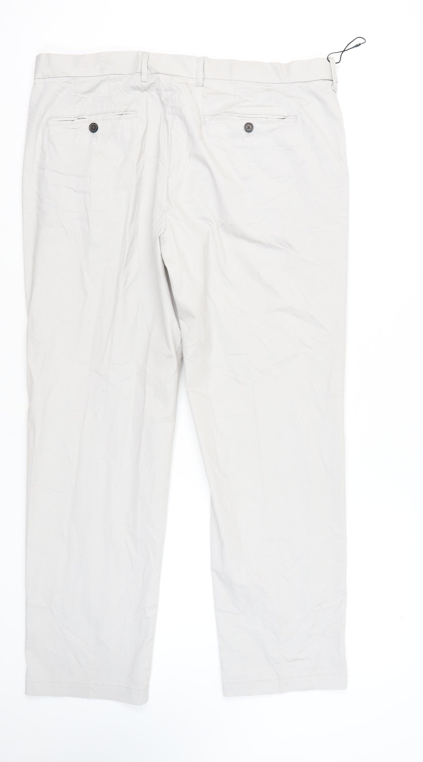 Marks and Spencer Men's Beige Chino Trousers, Size 40