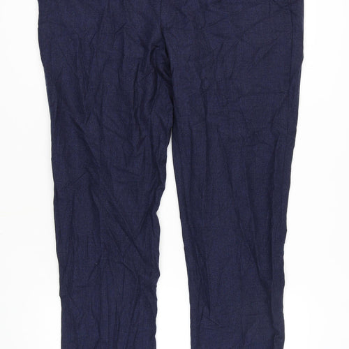 Marks and Spencer Men's Blue Wool Trousers, Size 42 REG