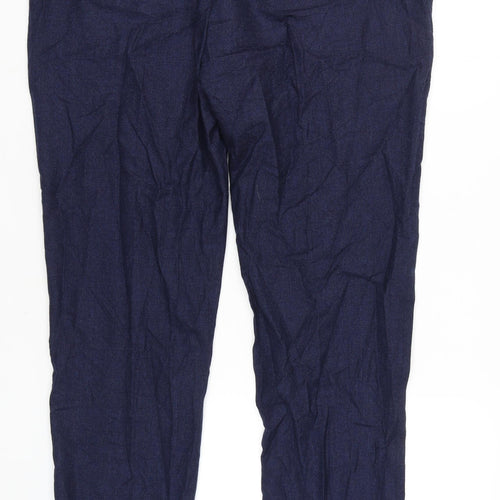 Marks and Spencer Men's Blue Wool Trousers, Size 42 REG
