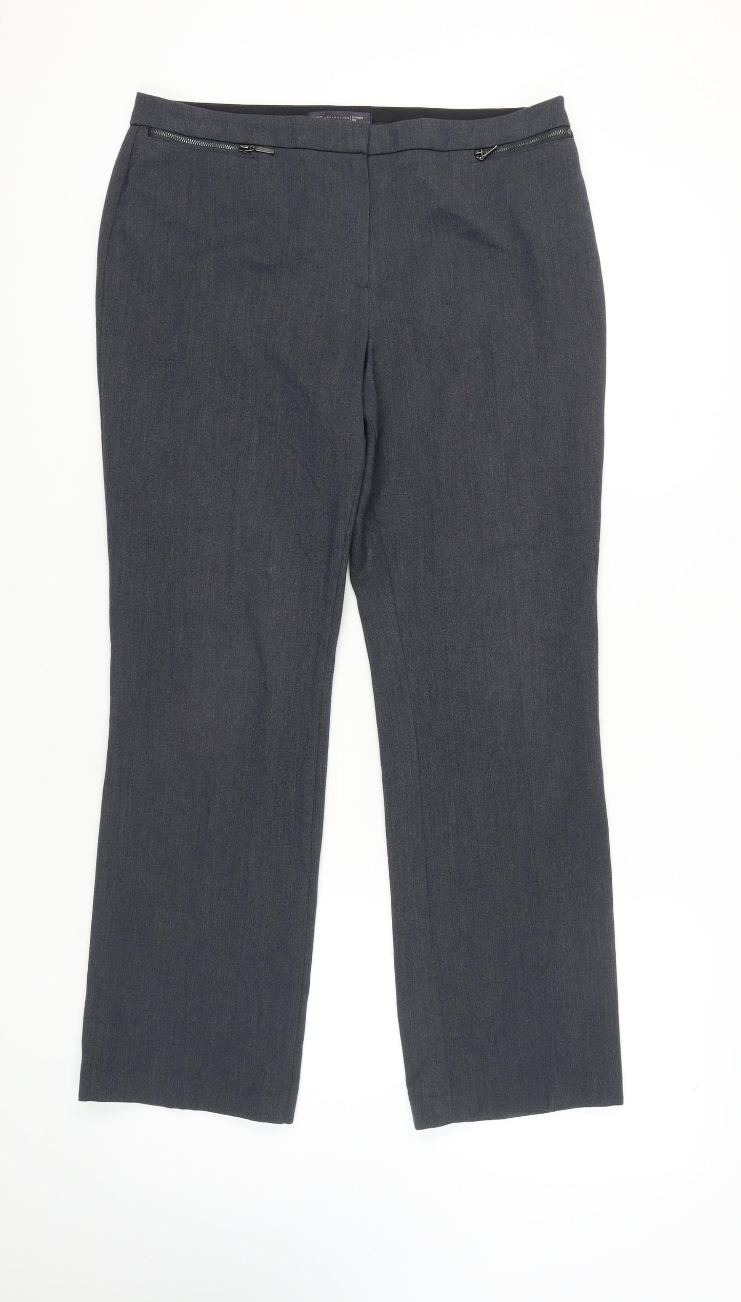Marks and Spencer Women's Blue Dress Pants - Size 14