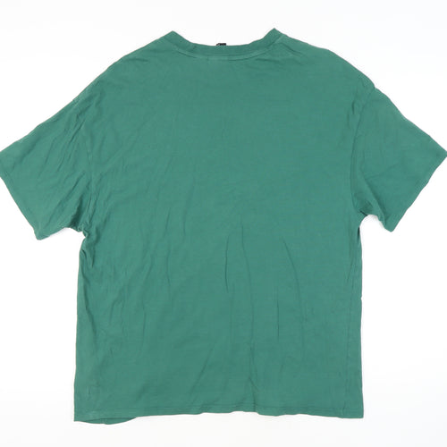 H&M Green Disney T-Shirt Unisex S Disney Tennis