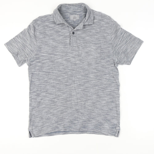 Marks and Spencer Men's Grey Polo Shirt S Tailored