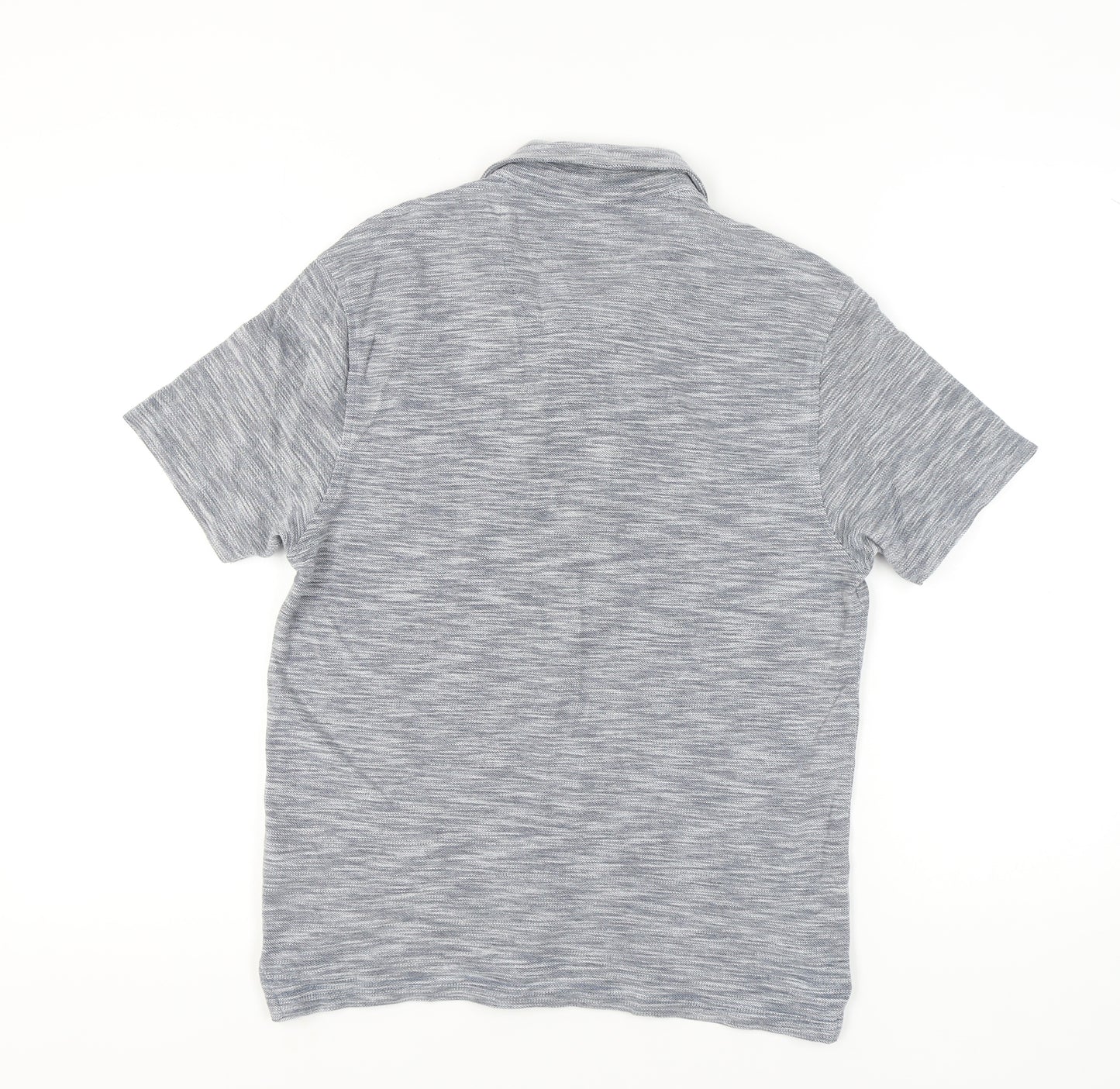 Marks and Spencer Men's Grey Polo Shirt S Tailored