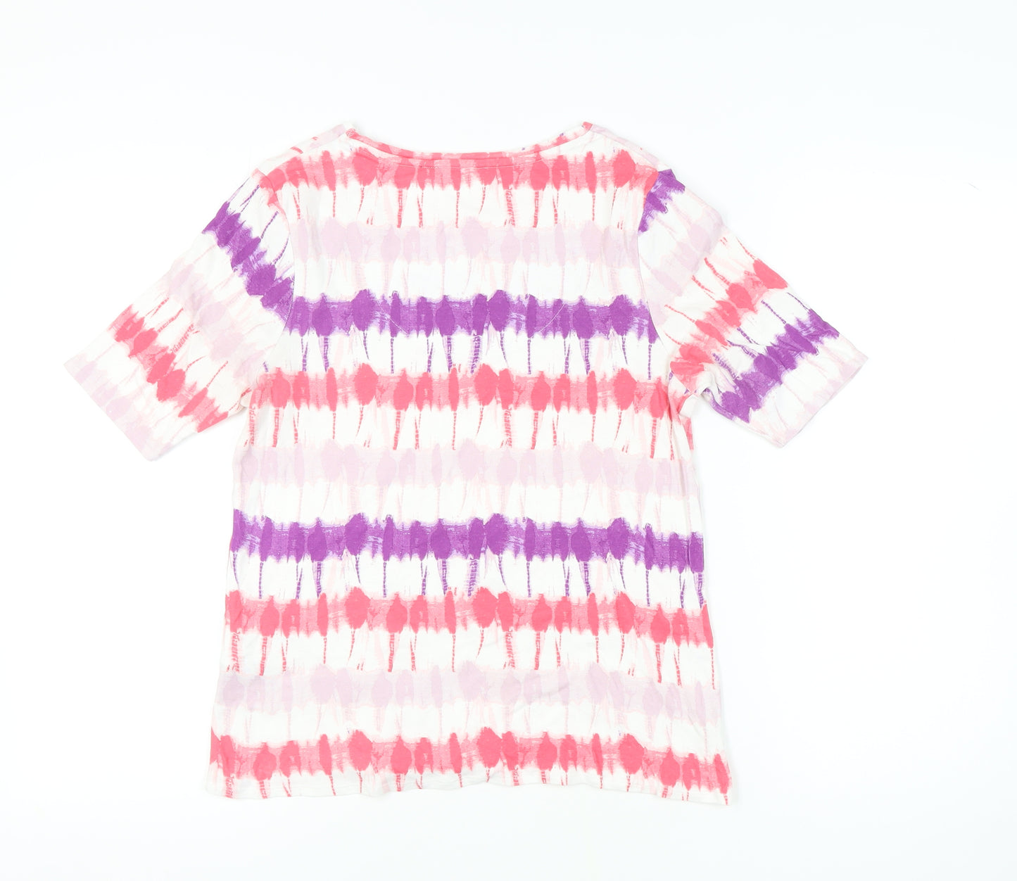Marks and Spencer Women's Multicoloured V-Neck T-Shirt