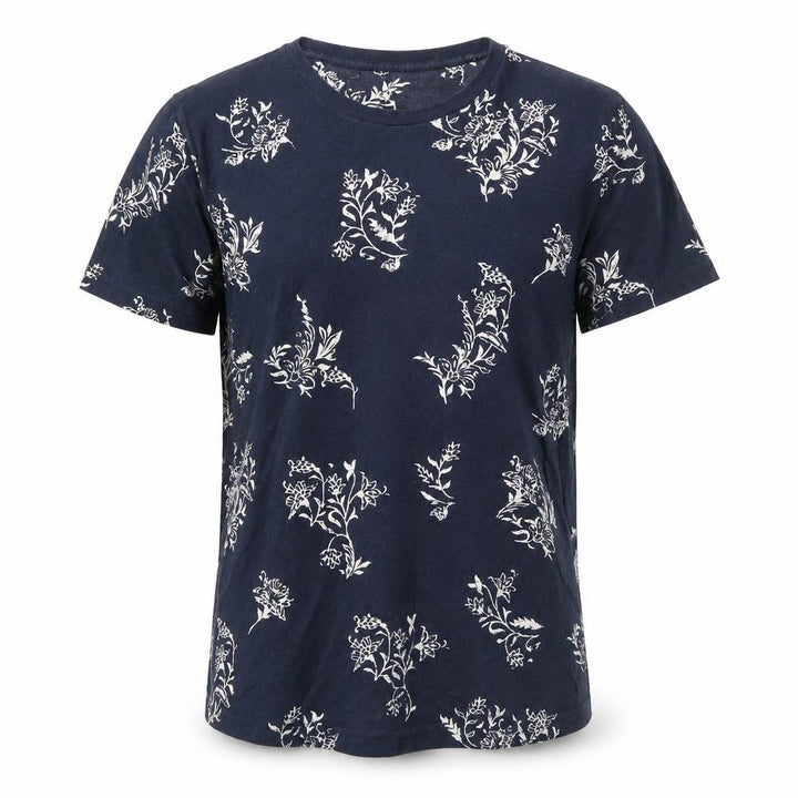Abercrombie & Fitch Men's Blue Floral T-Shirt XS