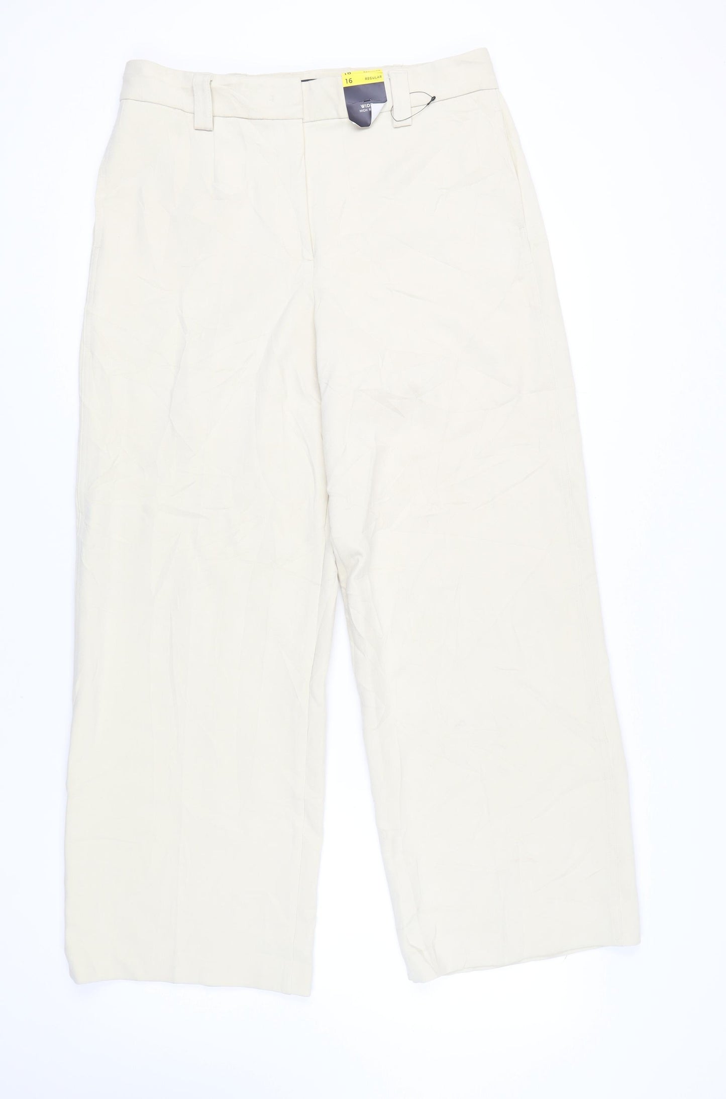 Marks and Spencer Women's Beige Trousers Size 16