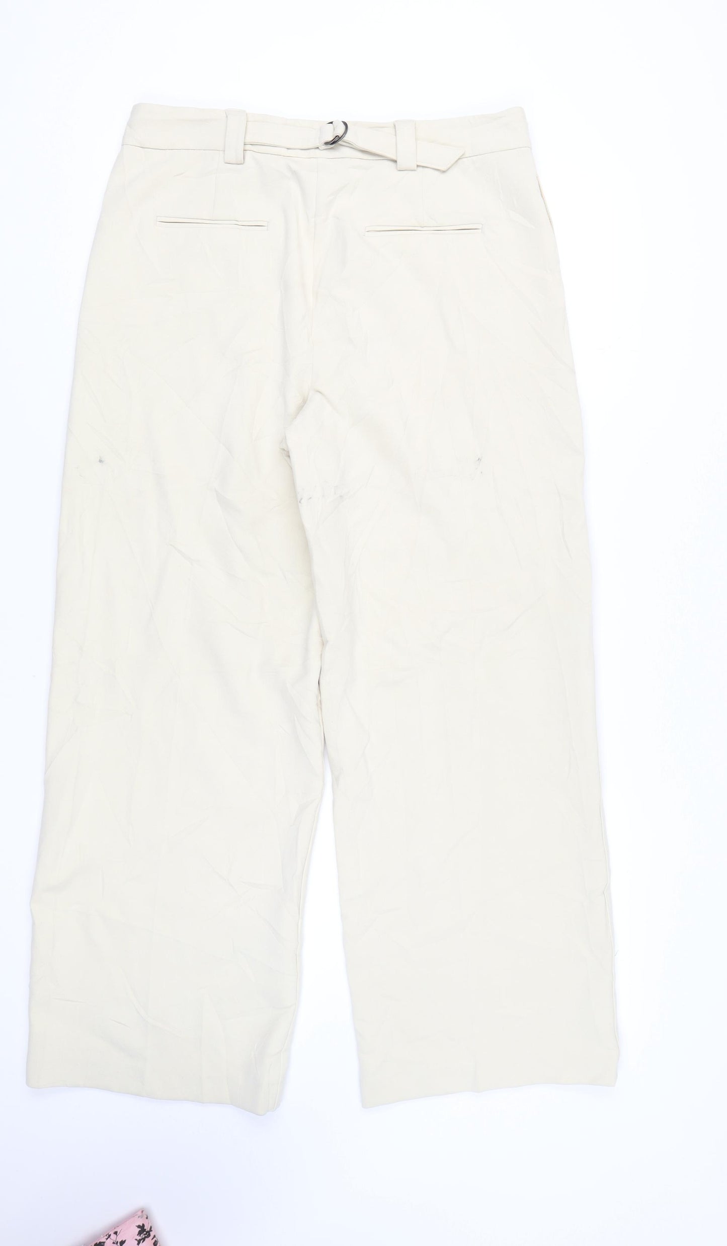 Marks and Spencer Women's Beige Trousers Size 16