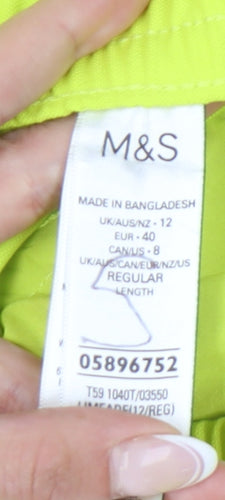 Marks and Spencer Women's Green Windbreaker Trousers Size 12