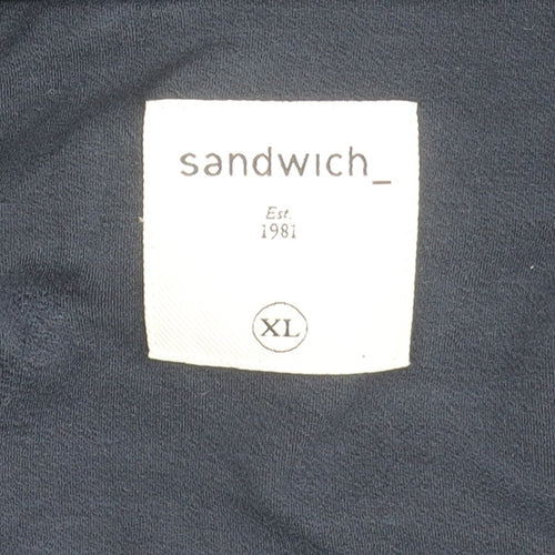 Sandwich Women's Blue Blazer XL Notch Lapel