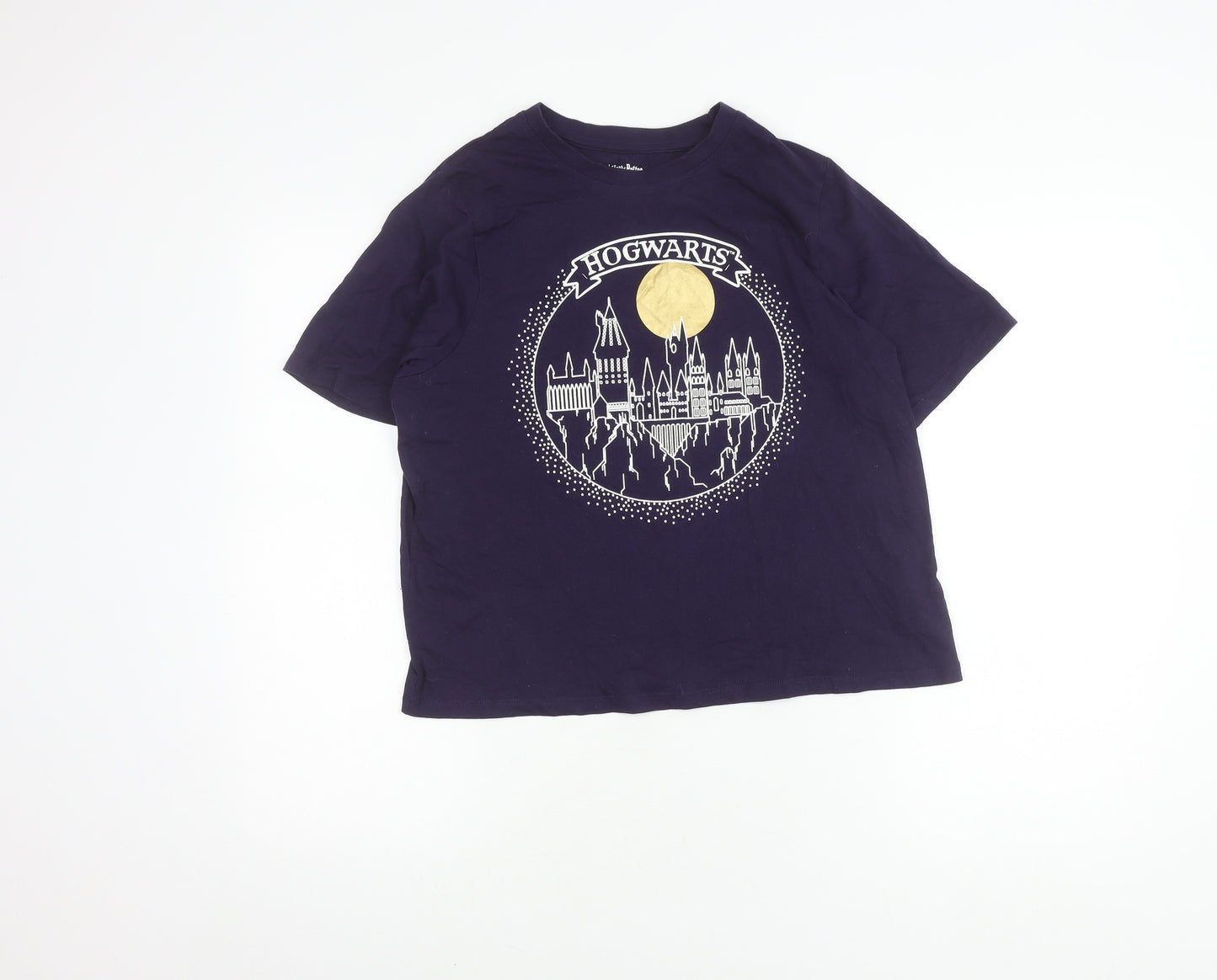 Harry Potter Unisex Purple Hogwarts T-Shirt Small