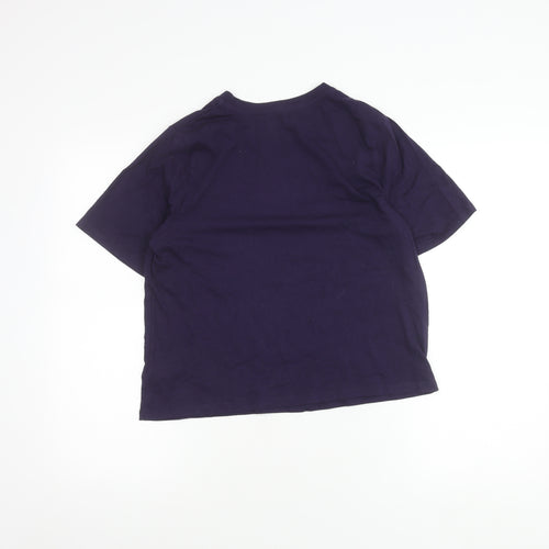 Harry Potter Unisex Purple Hogwarts T-Shirt Small