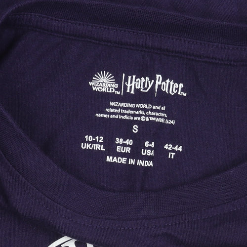 Harry Potter Unisex Purple Hogwarts T-Shirt Small