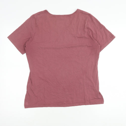 Viyella Women's Purple Medium Basic T-Shirt