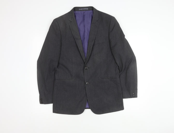 Marks and Spencer Men's Grey Suit Jacket 38R