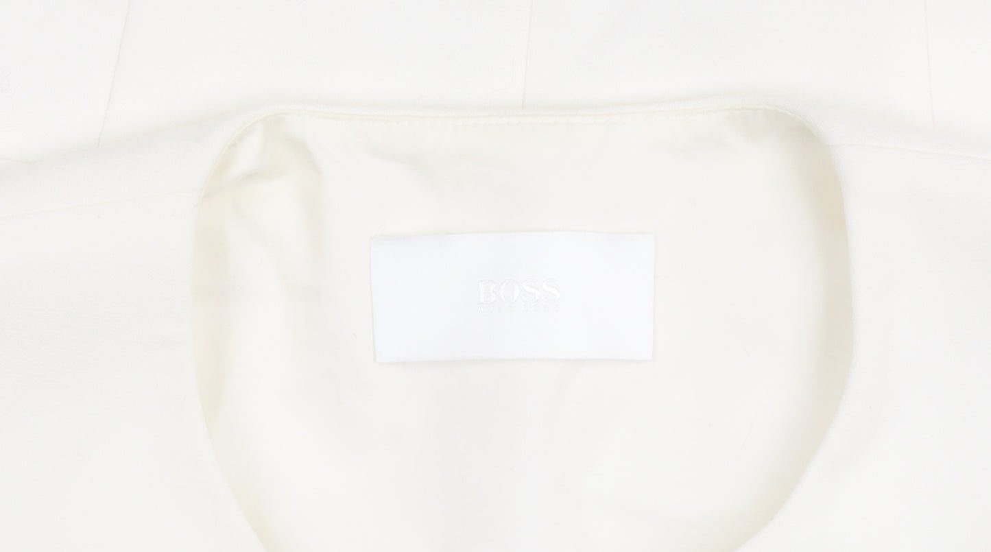 Hugo Boss Women's White Suit Jacket, UK 10, Lined