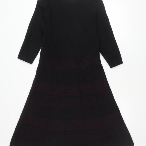 Monsoon Women's Black Check Dress Size 12