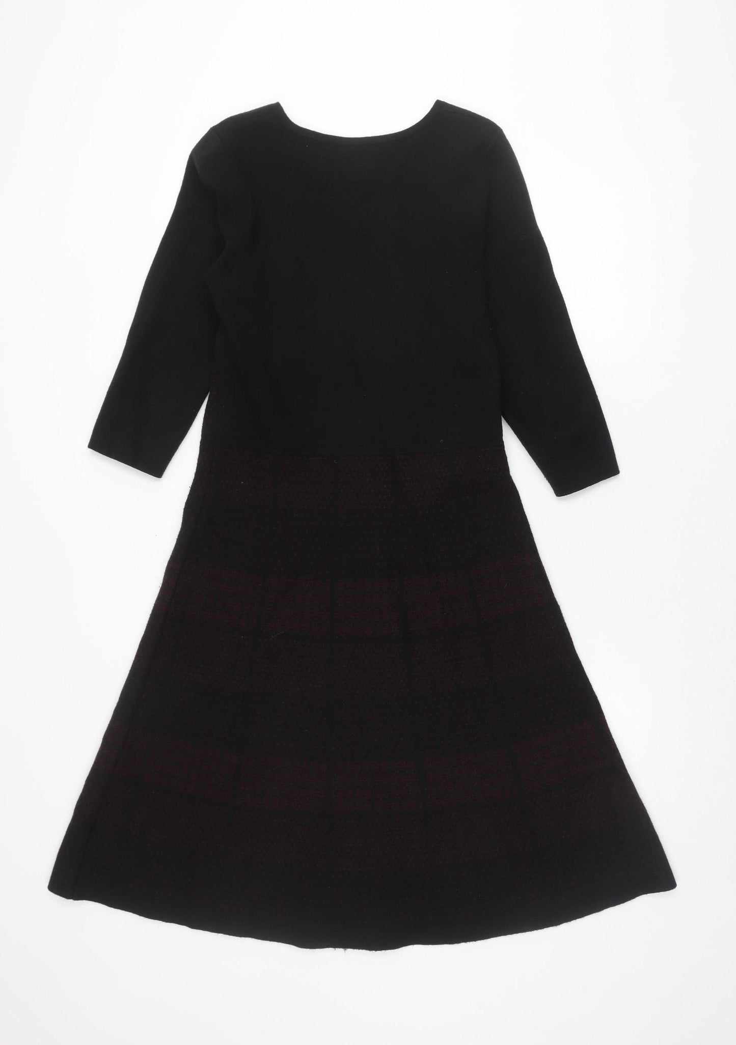 Monsoon Women's Black Check Dress Size 12