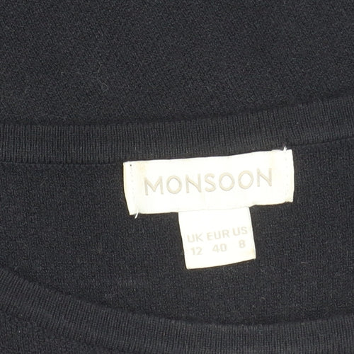 Monsoon Women's Black Check Dress Size 12