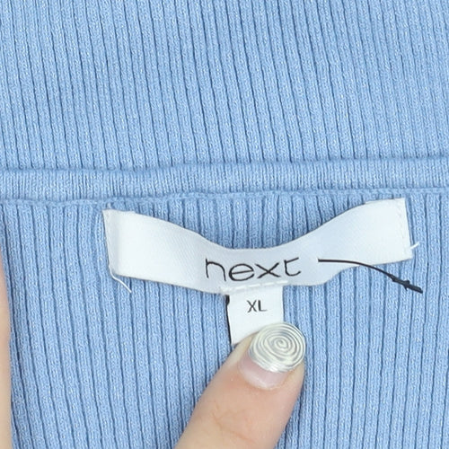 Next Women's Blue XL Knit V-Neck Tank Top