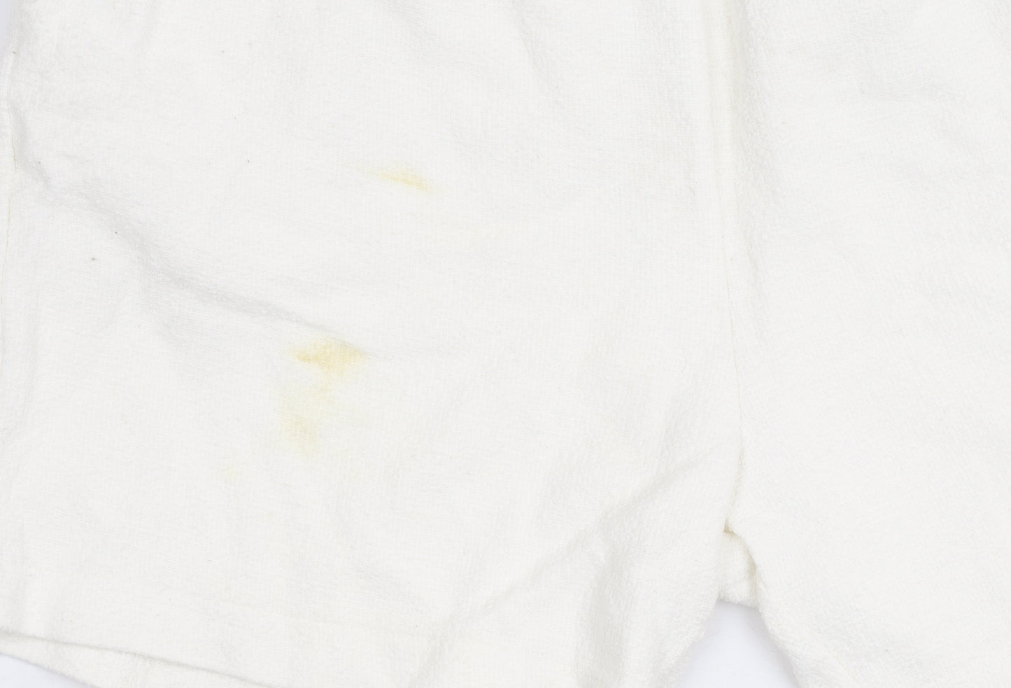 Zara Women's White Cotton Blend Shorts, Size M