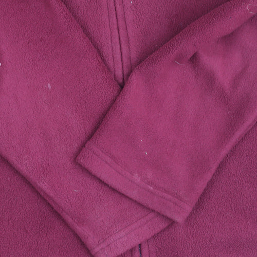 EWM Women's Red Fleece Jacket Size 14 Full Zip