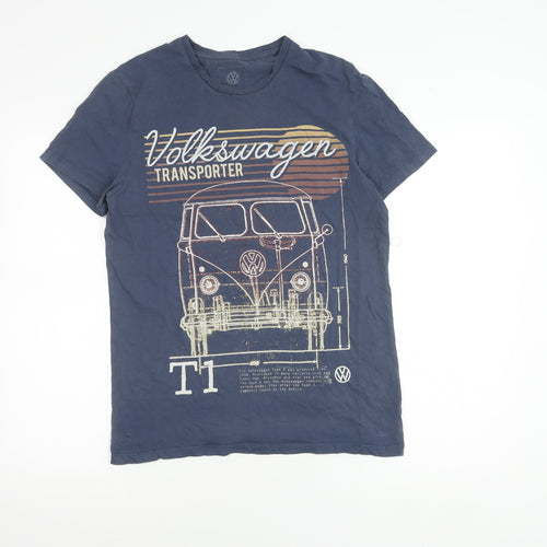 Tu Men's Blue Volkswagen Graphic T-Shirt Size M