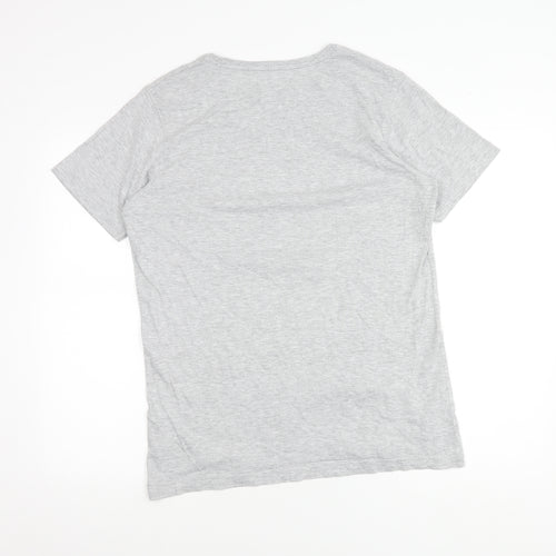 Pepsi Men's Grey Retro Graphic T-Shirt Short Sleeve L