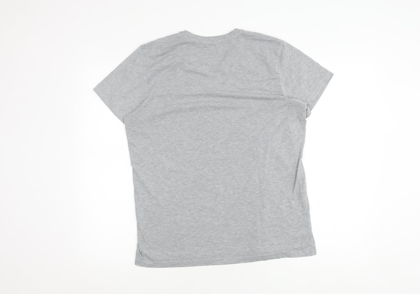 Asics Men's Grey T-Shirt, M, Short Sleeve, Casual Wear