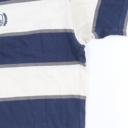 Abercrombie & Fitch Men’s Striped T-Shirt, Blue/White, S