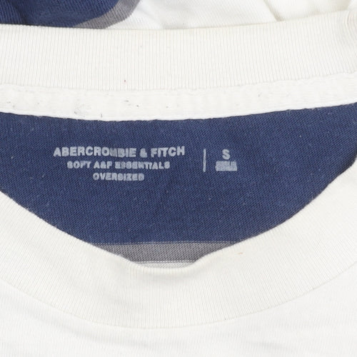 Abercrombie & Fitch Men’s Striped T-Shirt, Blue/White, S