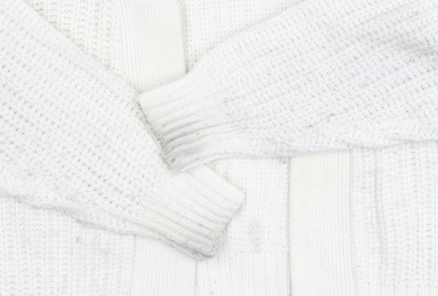 Brave Soul Women's Ivory Open Front Cardigan XS Chunky Knit