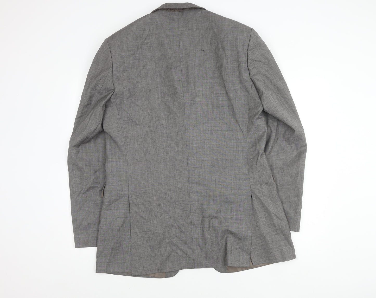 Burton Men's Grey Long Blazer, Size 42L, Formal Jacket