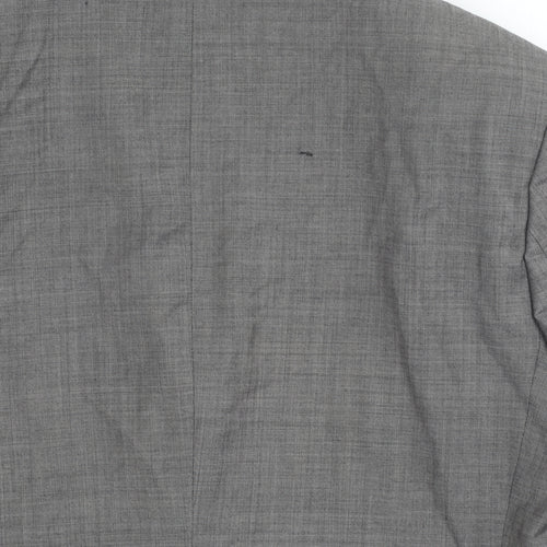 Burton Men's Grey Long Blazer, Size 42L, Formal Jacket
