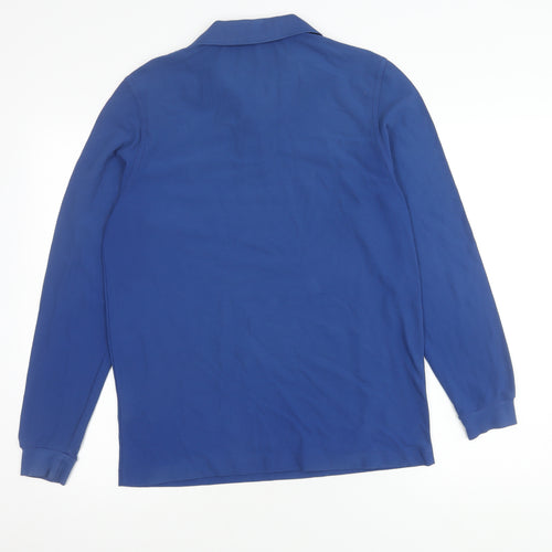 GOLFINO Unisex Blue Polo Shirt S Long Sleeve