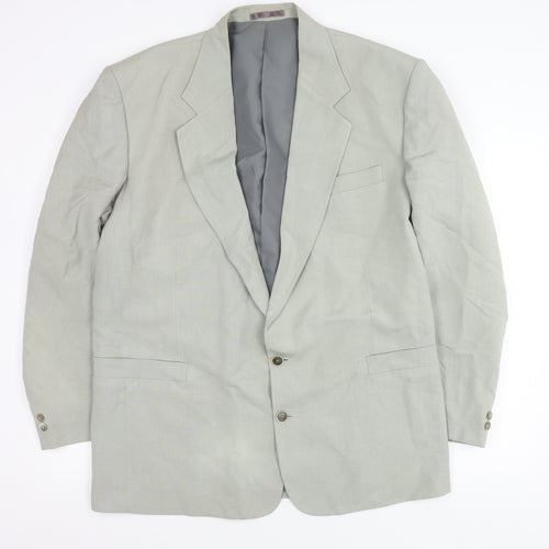 Willson Men's Grey Blazer Size 44 Two-Button Jacket