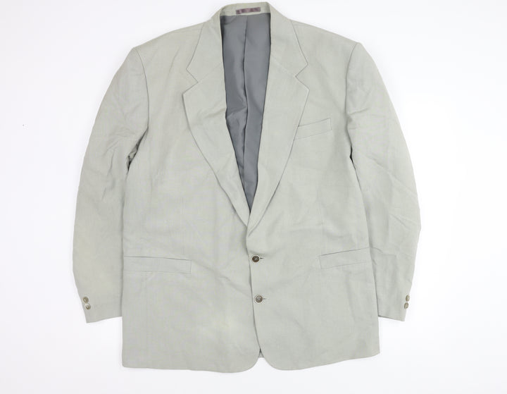 Willson Men's Grey Blazer Size 44 Two-Button Jacket