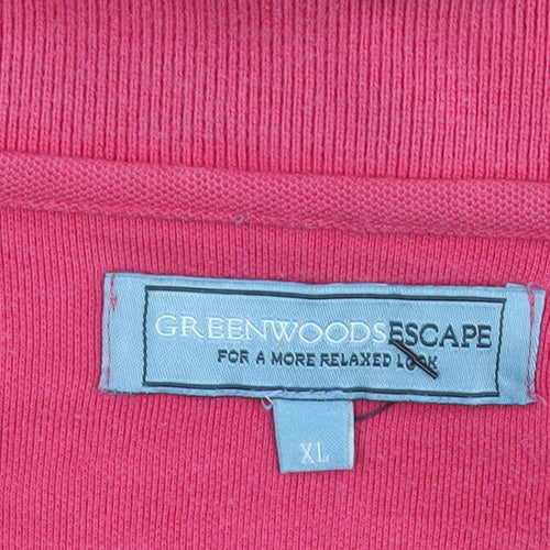 Greenwoods Escape Men's Pink Polo Shirt XL