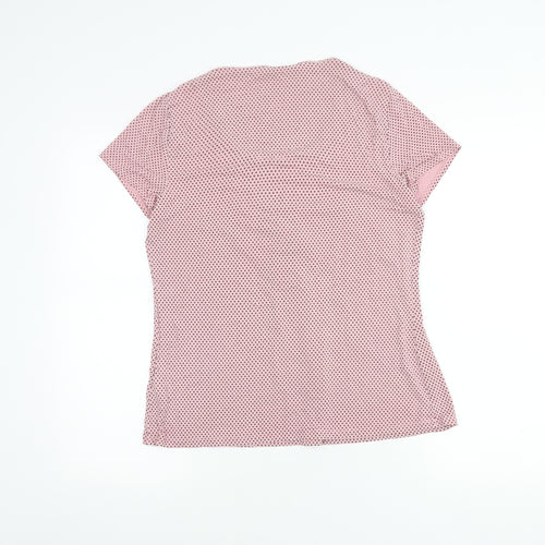 Marks and Spencer Women's Pink Polka Dot Top Size 12