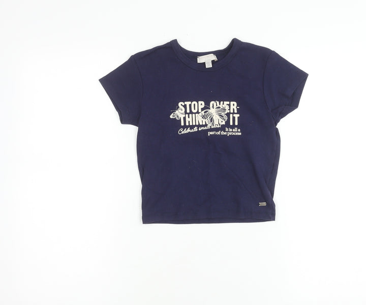 Pacific Republic Teens Blue Cotton T-Shirt, Size 10, Casual