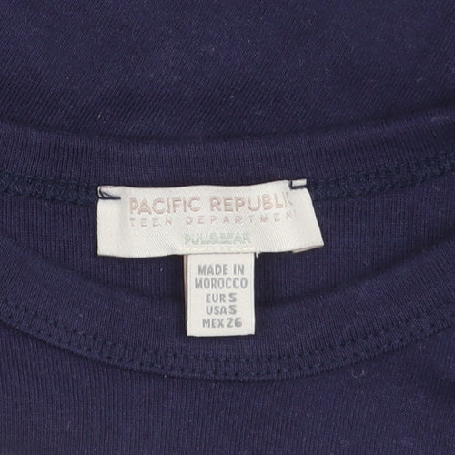 Pacific Republic Teens Blue Cotton T-Shirt, Size 10, Casual