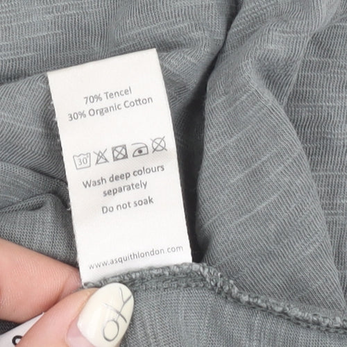 Asquith Womens Grey Relaxed Fit T-Shirt Size S