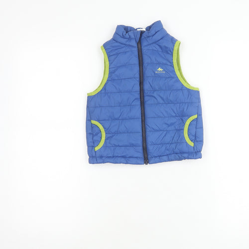 Decathlon Boys Blue Puffer Jacket 4-5 Years