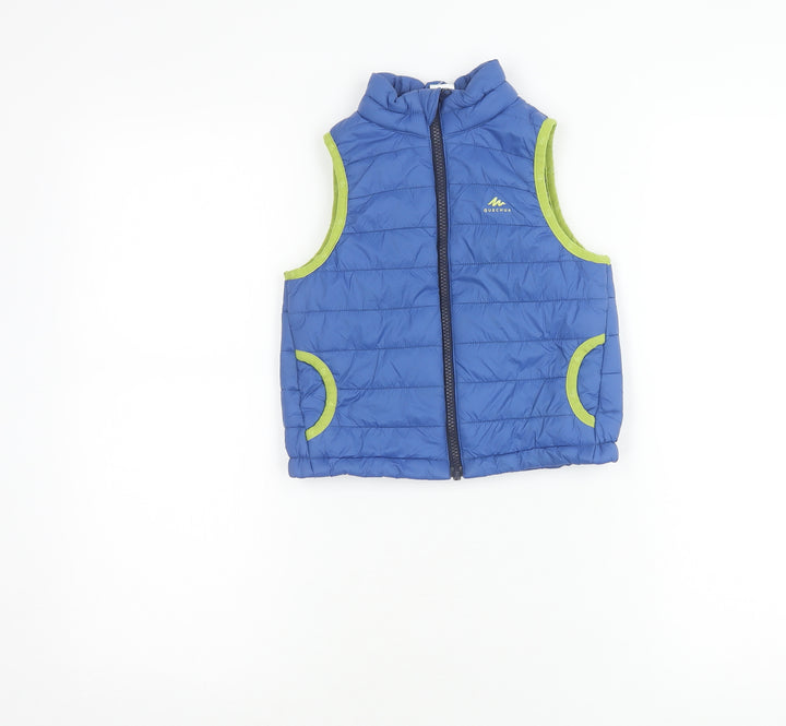 Decathlon Boys Blue Puffer Jacket 4-5 Years